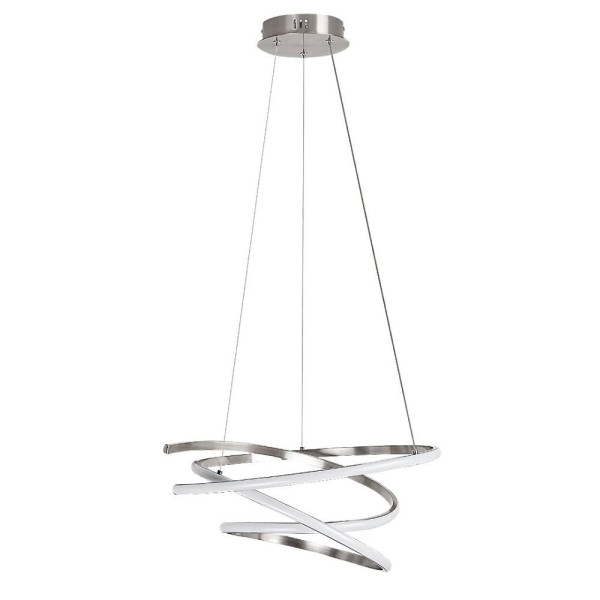 Lampa wisząca Esilda chrom satynowany-biała LED 1x42W 4000K 2200lm Rabalux