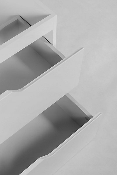 Meuble de salle de bain suspendu sous vasque MODERN blanc 80 cm
