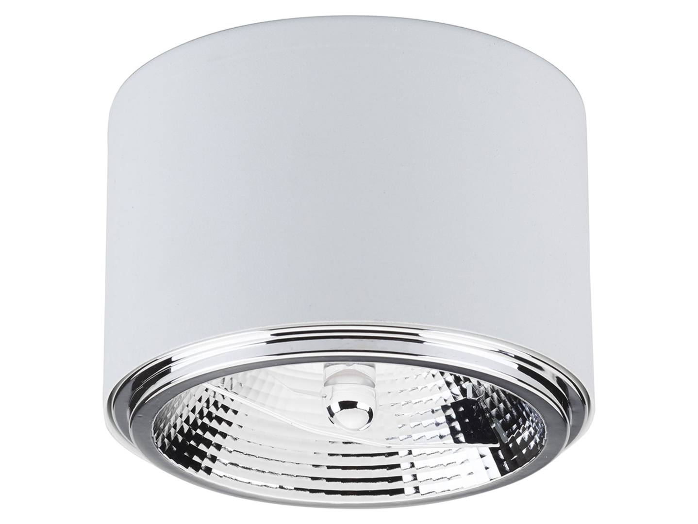Lampa natynkowa Moris metalowa biała