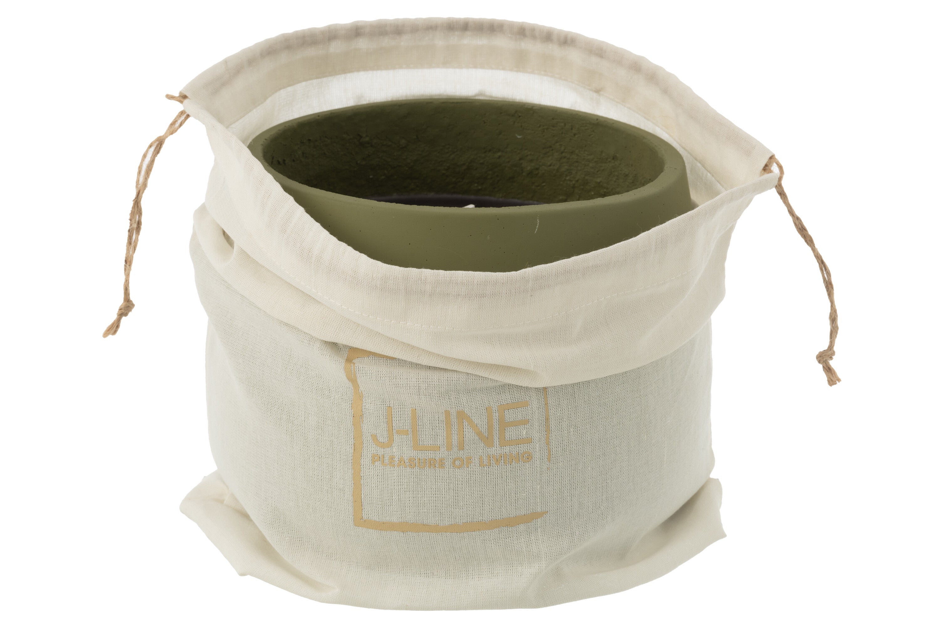 J-Line buitenkaars Cyra - cement - groen - large