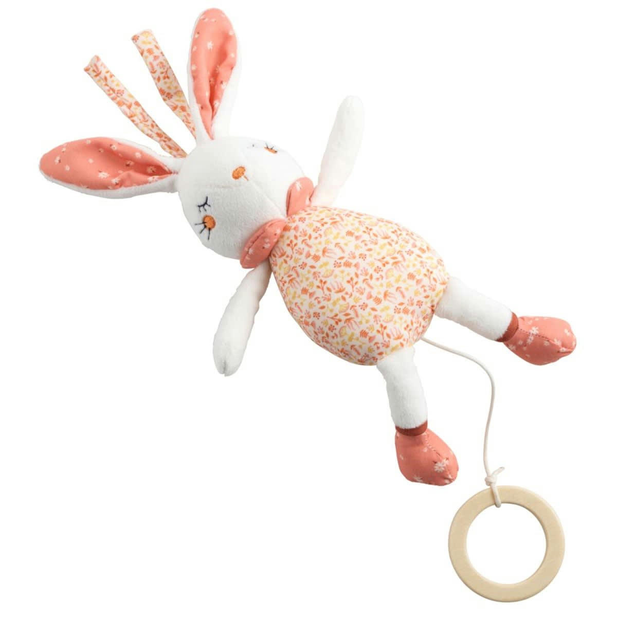 ESMEE - Mini musical  en velours blanc