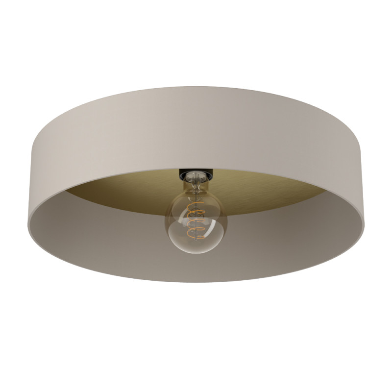Plafonnier Duaia taupe et laiton Ø 42 cm E27 40 W EGLO