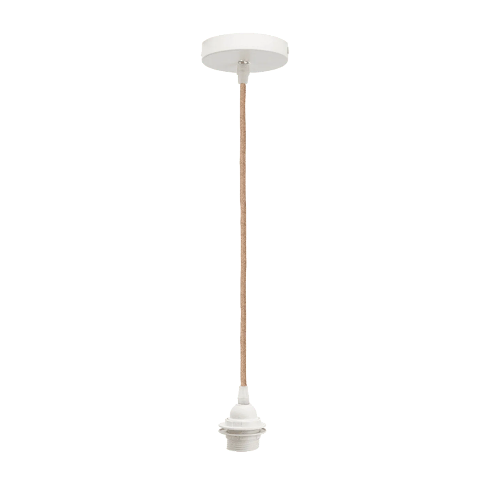 Kit suspension plafond CORDON coloris naturel et blanc
