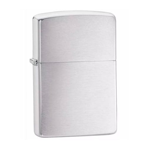 New Genuine Zippo Lighter 205 Satin Chrome Silver Free Shipping