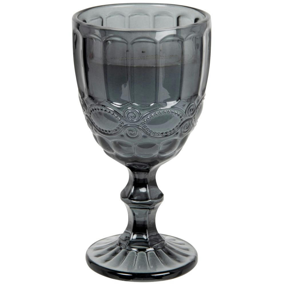 HILDA - Bougie parfumée verre à pied noir 160g