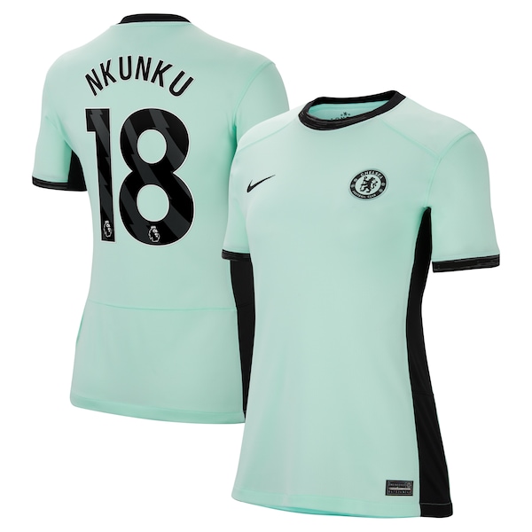 Christopher Nkunku Chelsea Nike Women's 2023/24 Third Stadium Replica Player Jersey - Mint