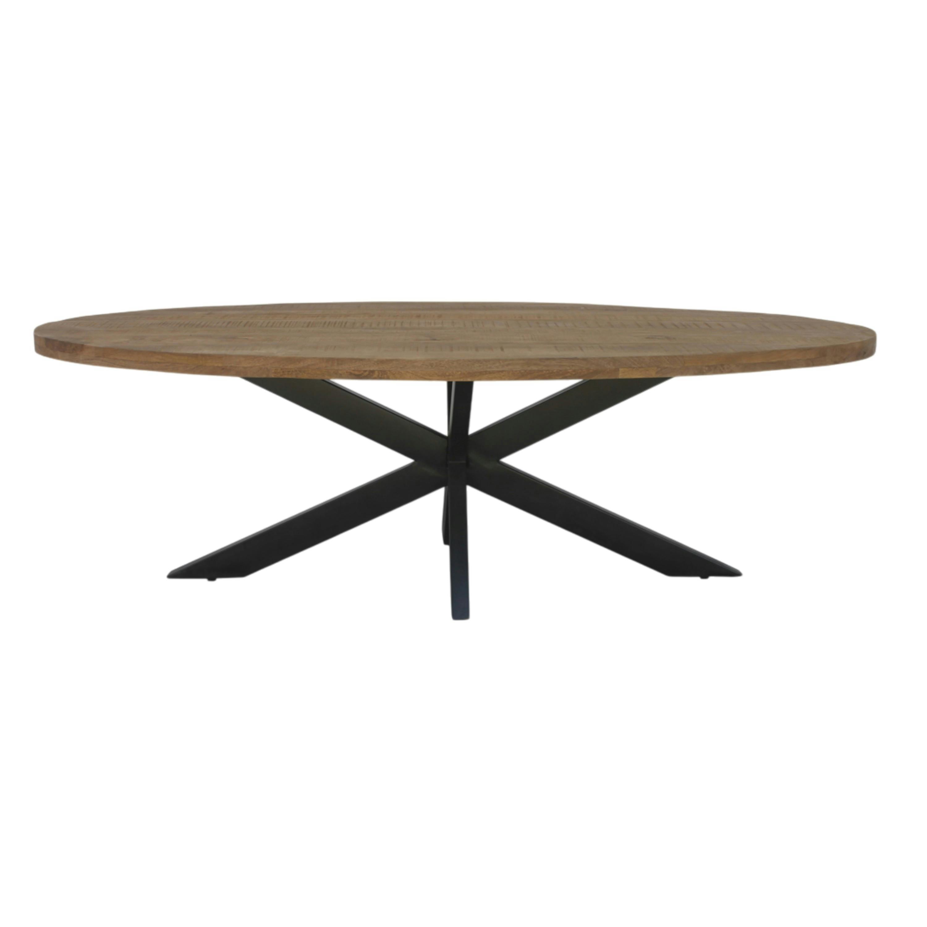 Table à manger ovale en bois de manguier 180 cm FULTON