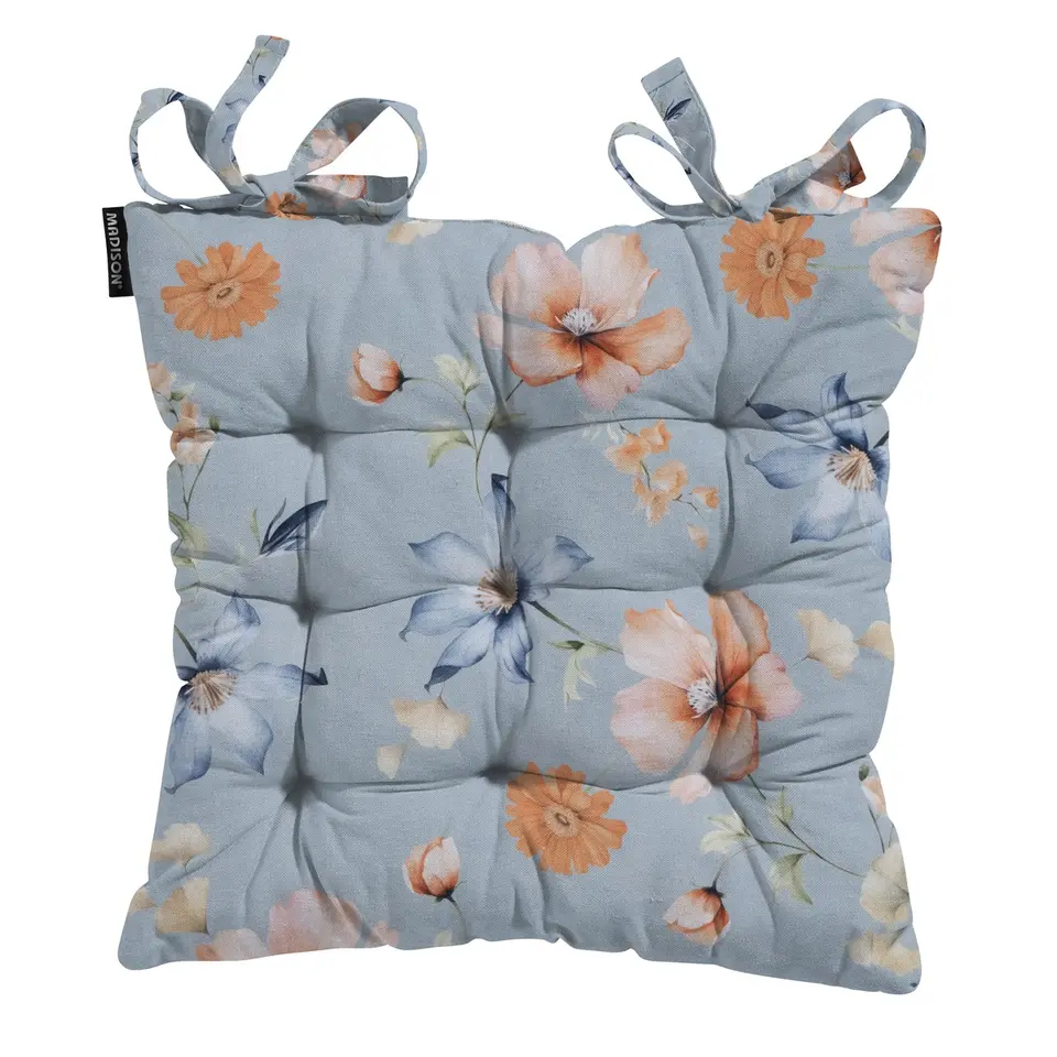 Madison - Zitkussen Toscane Florina blue - Ca. 46x46 cm - Set van 4