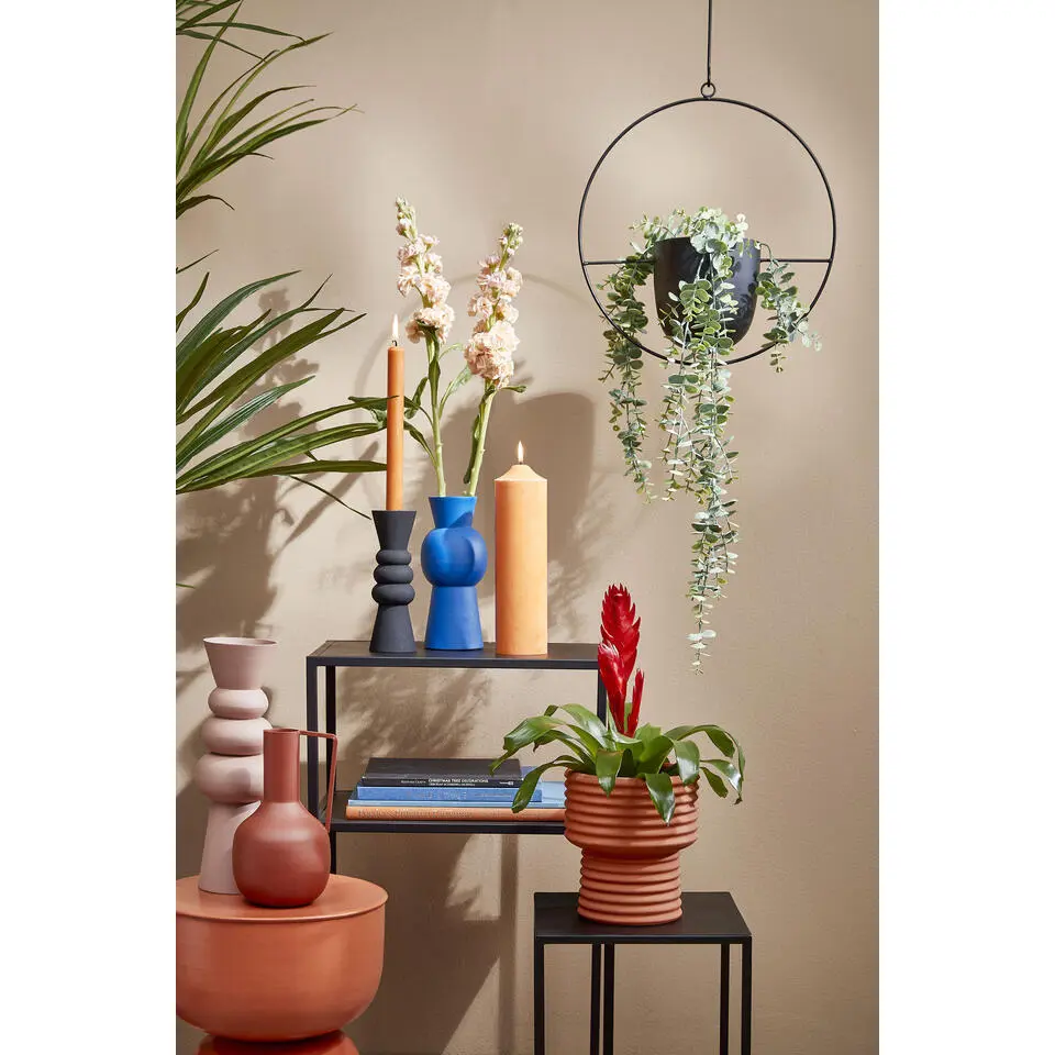 Mica Decorations Dexter Bloempot Hangend H65 cm Zwart