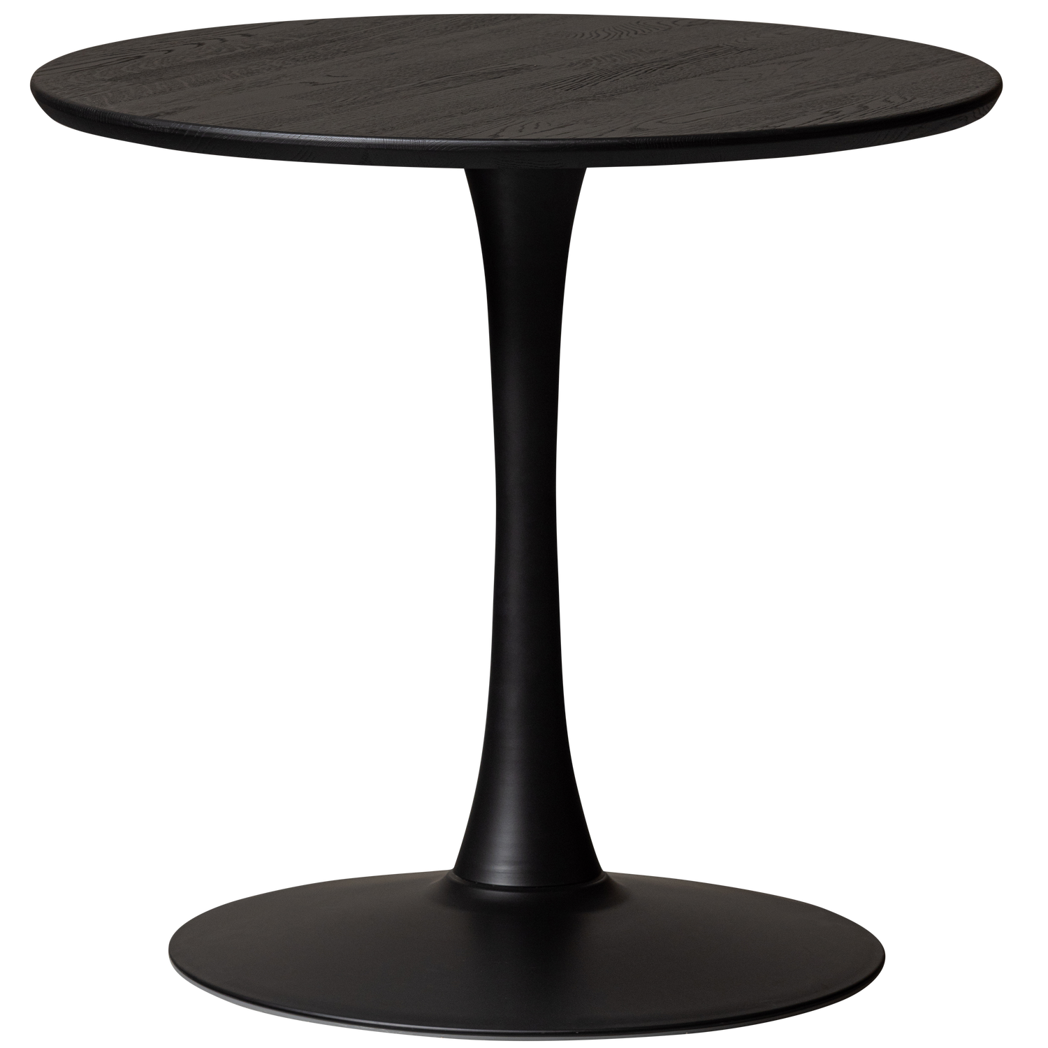 WOOOD eettafel rond vingerlas Tablo - Eiken - Blacknight - Ø80