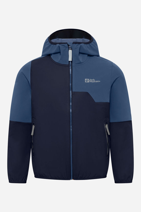Jack Wolfskin Turbulence Hooded Softshell Jas Junior