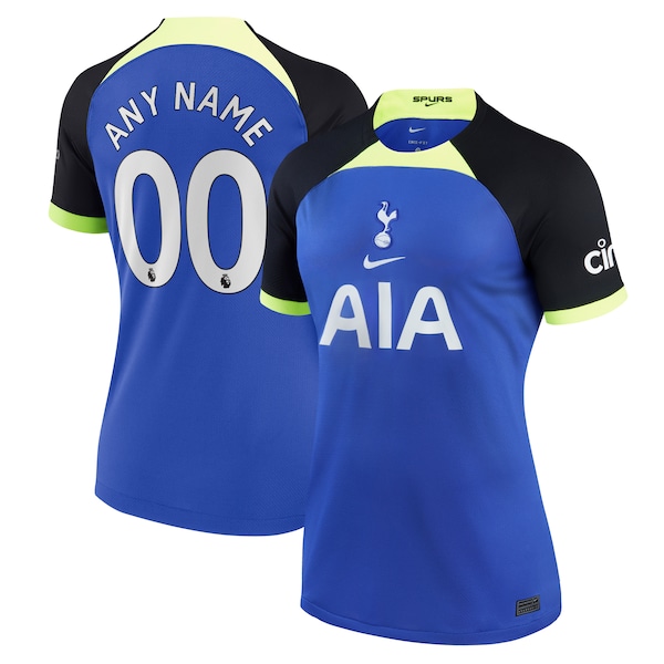 Tottenham Hotspur Nike Women's 2022/23 Away Breathe Stadium Replica Custom Jersey - Blue
