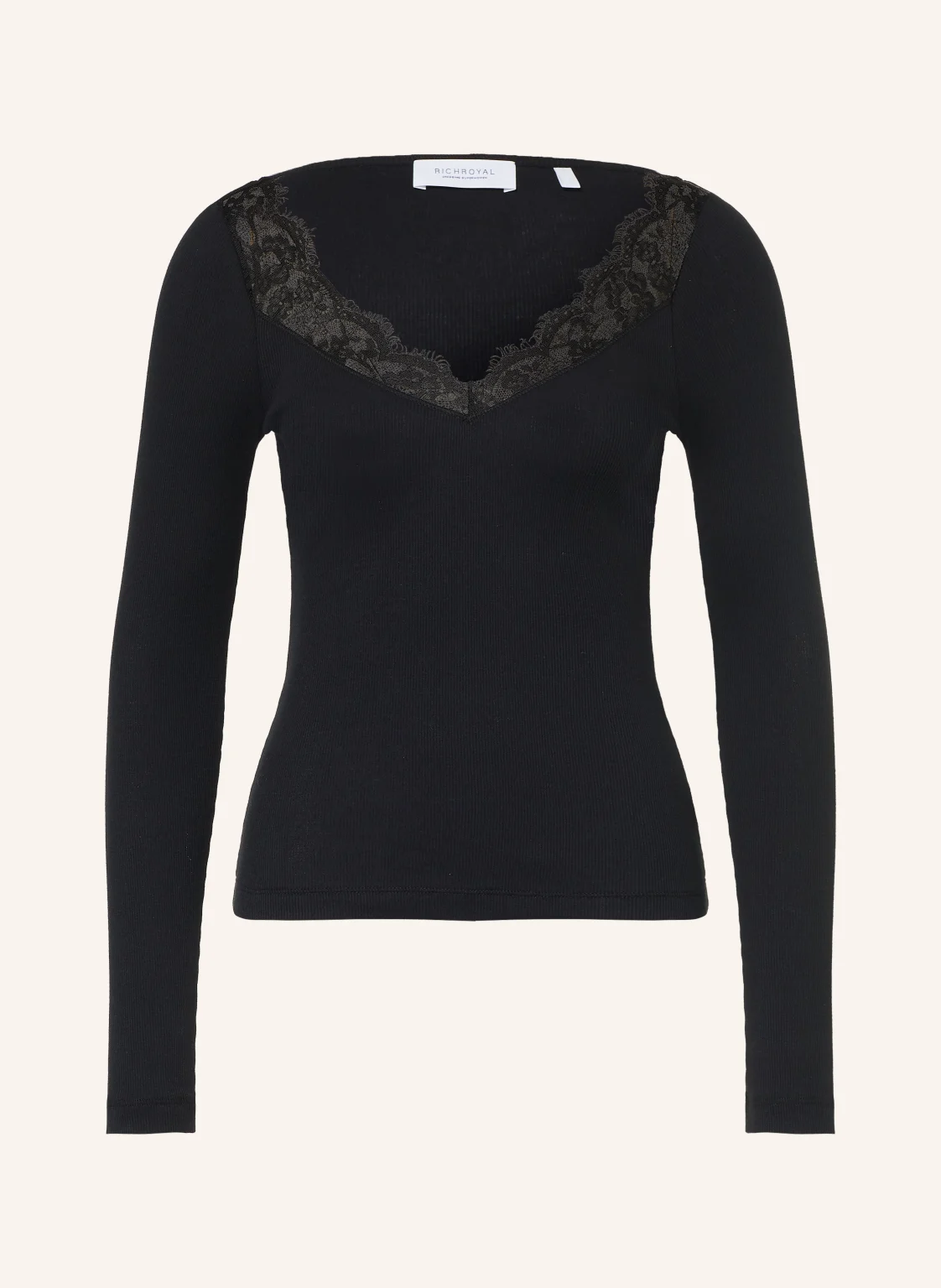 Rich & Royal Longsleeve mit Spitze