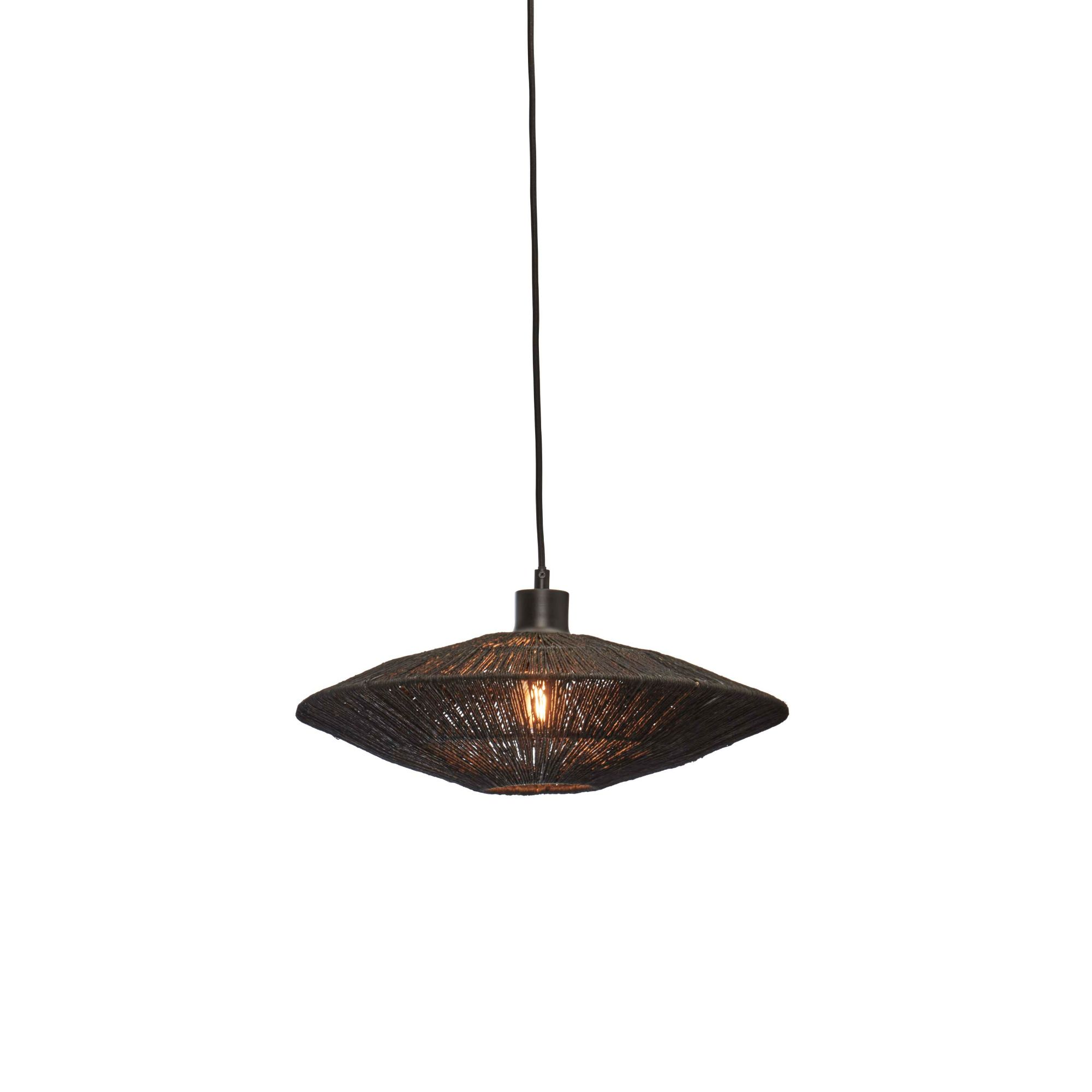 GOOD&MOJO hanglamp Iguazu - zwart - Ø40cm