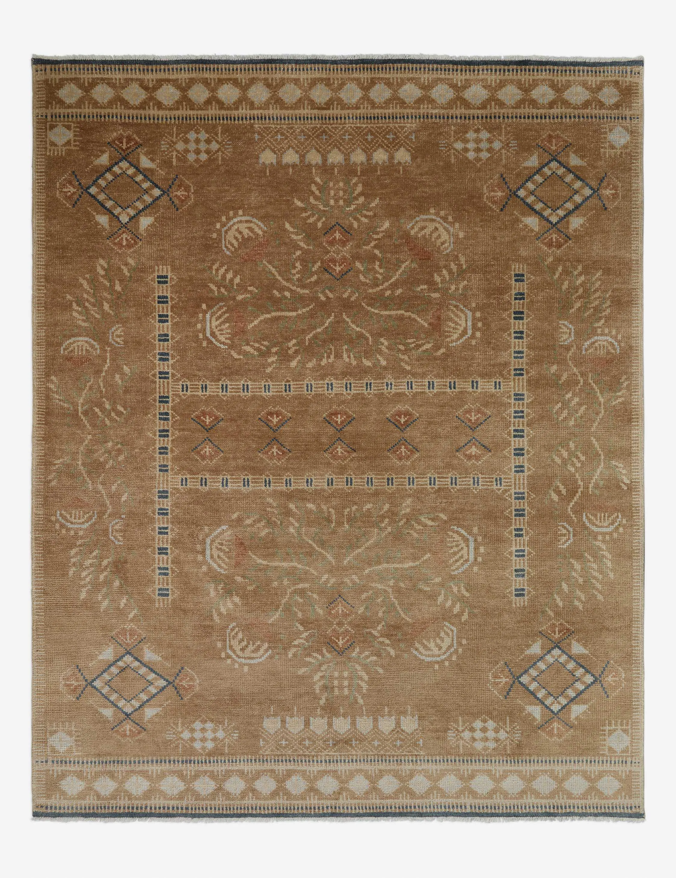 8x10 10x14 Theda Hand Knotted Wool Area Rug