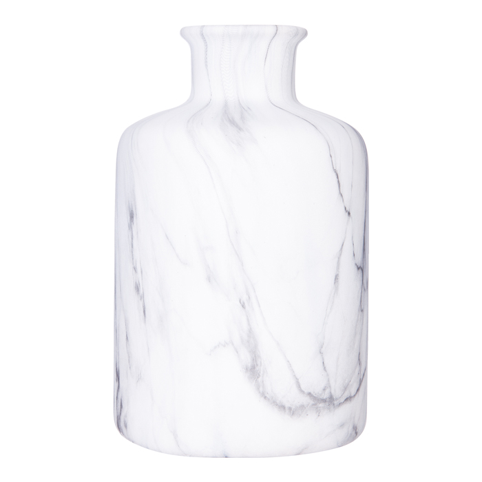 Jarra branca efeito mármore 17,5cm
