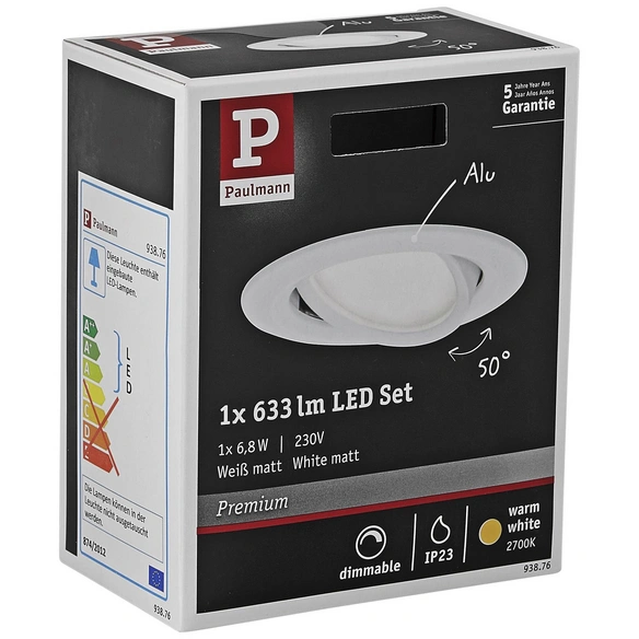 LED-Einbauleuchte »Coin Slim«, dimmbar, inkl. Leuchtmittel in warmweiß