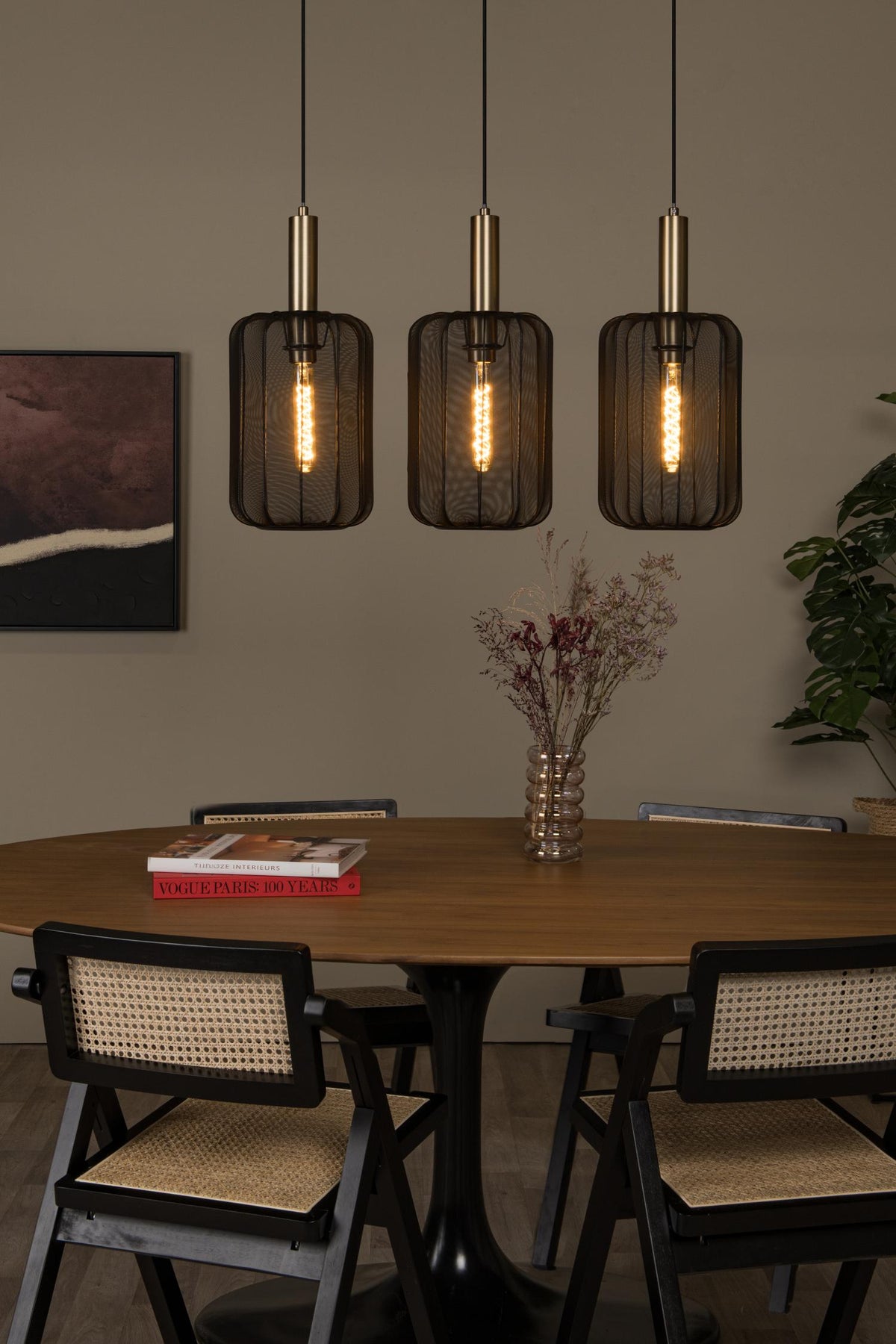 Lucide hanglamp CORINA - 3xE27 - Zwart