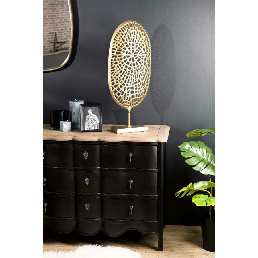 JONAS - Décoration sculpture aluminium doré