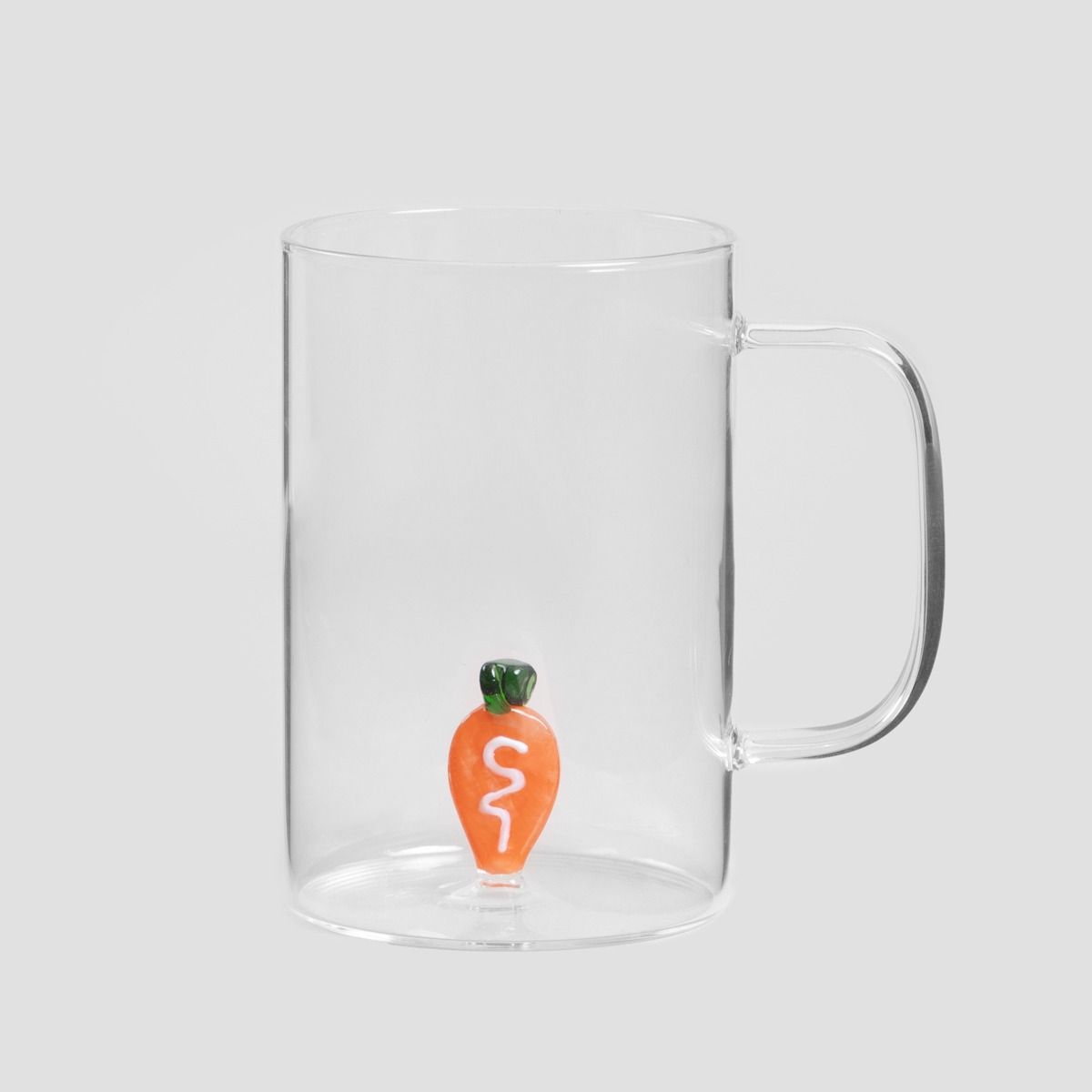 Szklanka ORTAGGIO z uchem z marchewką 0,48 l