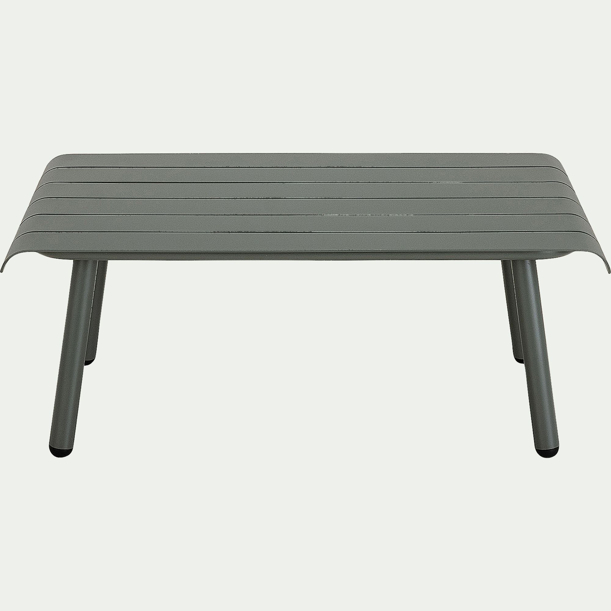 PARADOU - Table basse de jardin en aluminium - vert cèdre