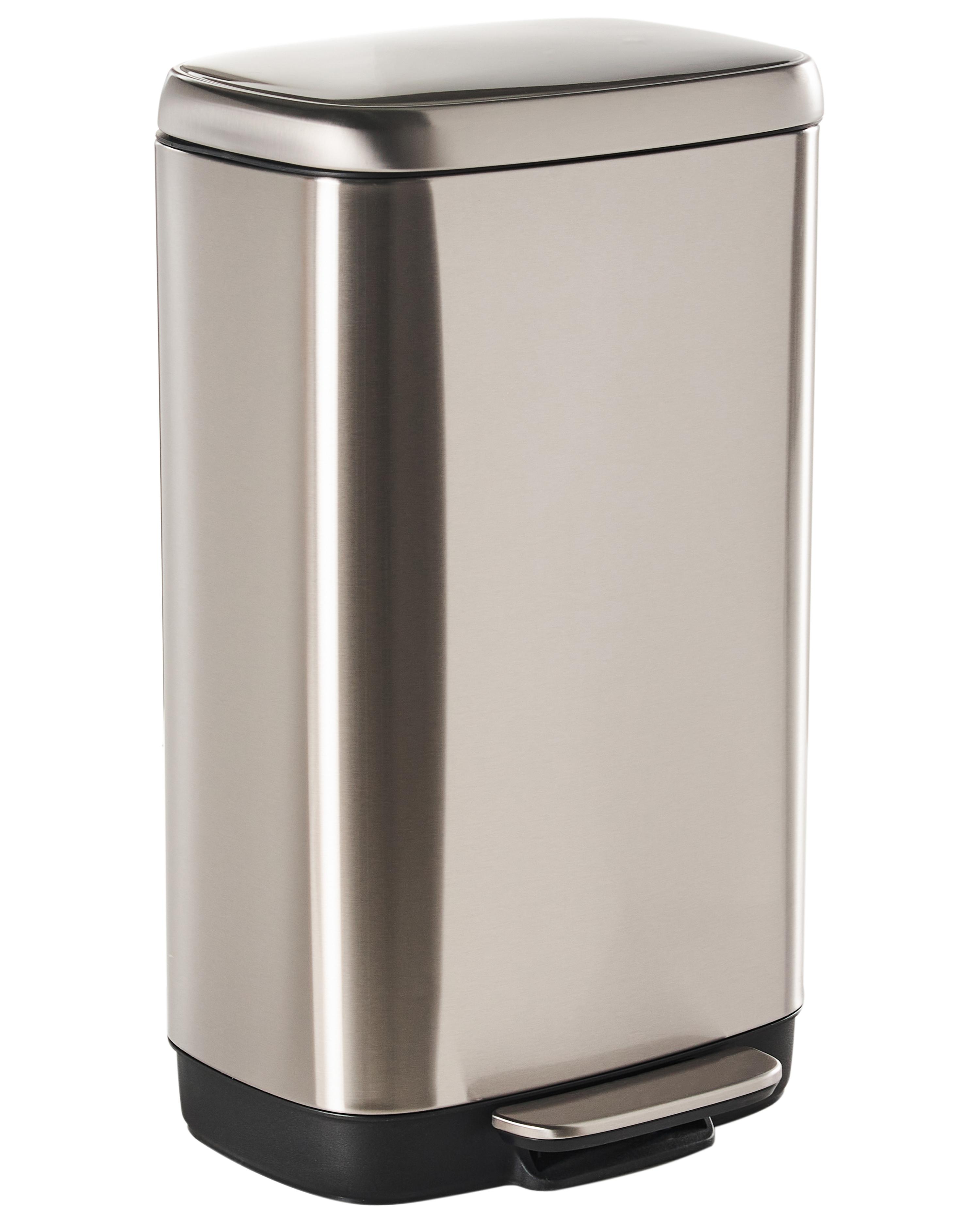 Pedal Waste Bin 30 L ECOCOLLECT Metal Silver