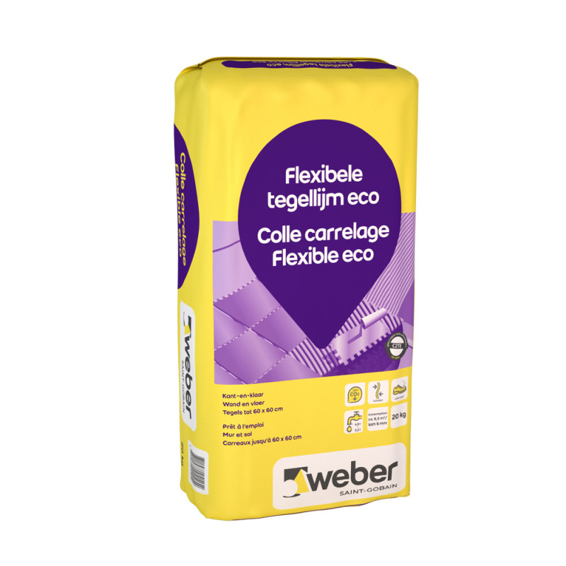 Colle pour carrelage Flexible eco 20 kg WEBER BEAMIX