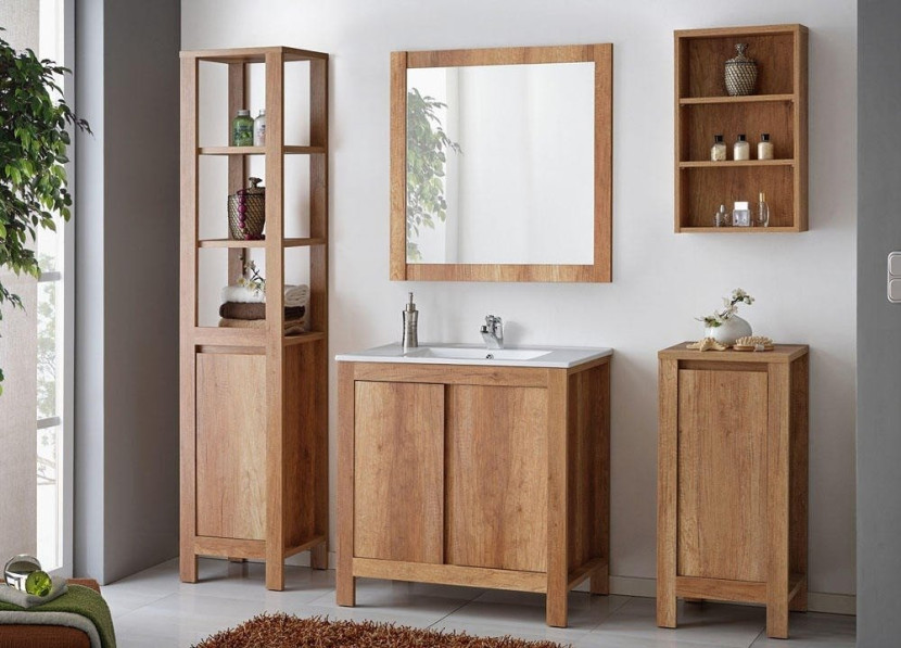 Szafka z umywalką 80 cm Classic Oak