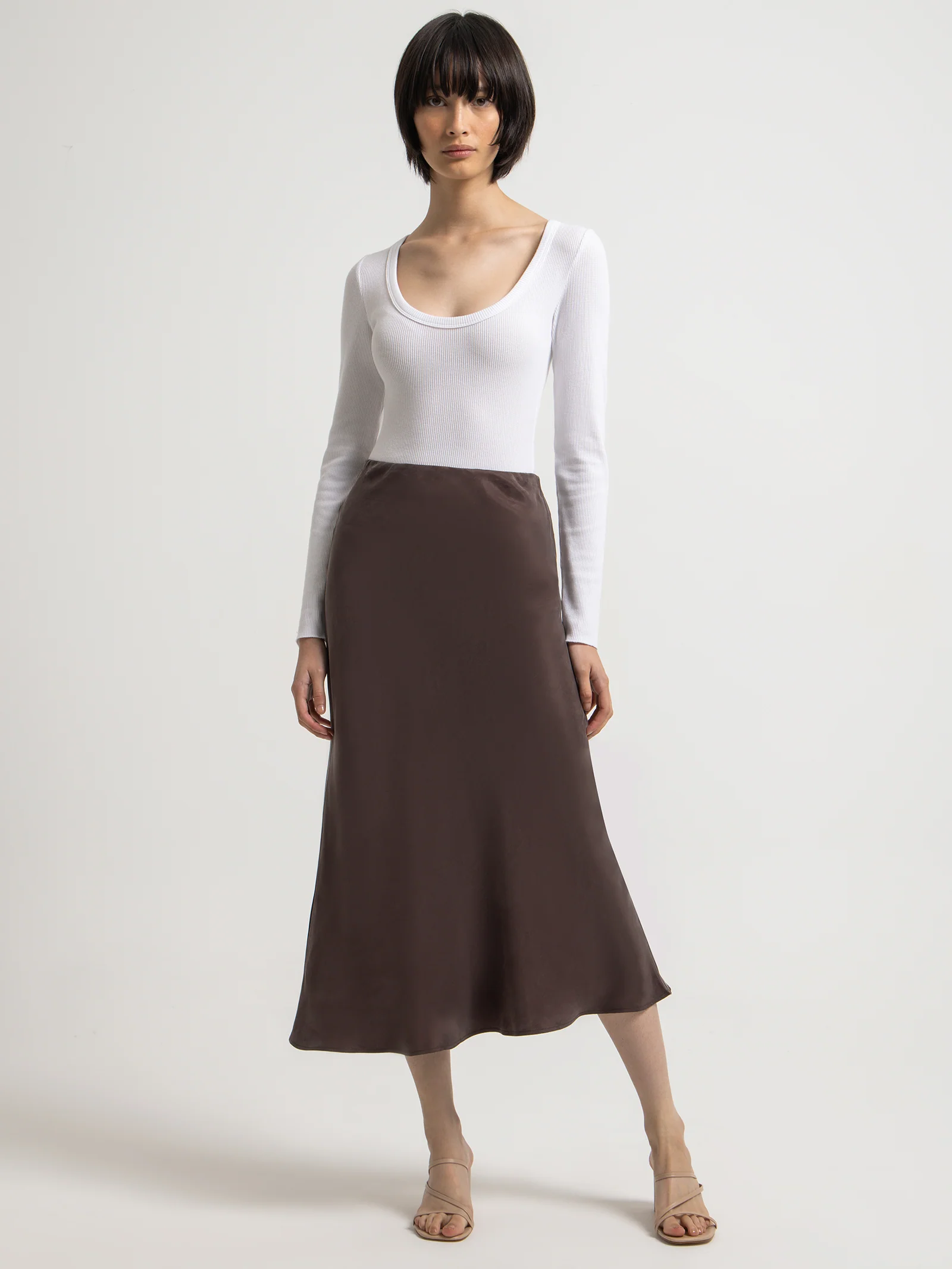 Harlow Cupro Midi Skirt