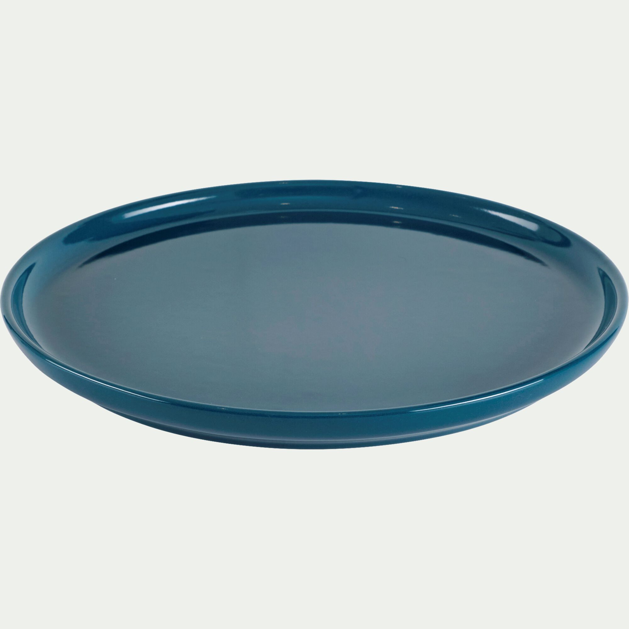 SELMA - Assiette à dessert en faïence D22,3cm - bleu figuerolles