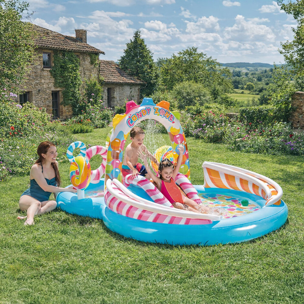 Aire de jeux gonflable Royaume des bonbons