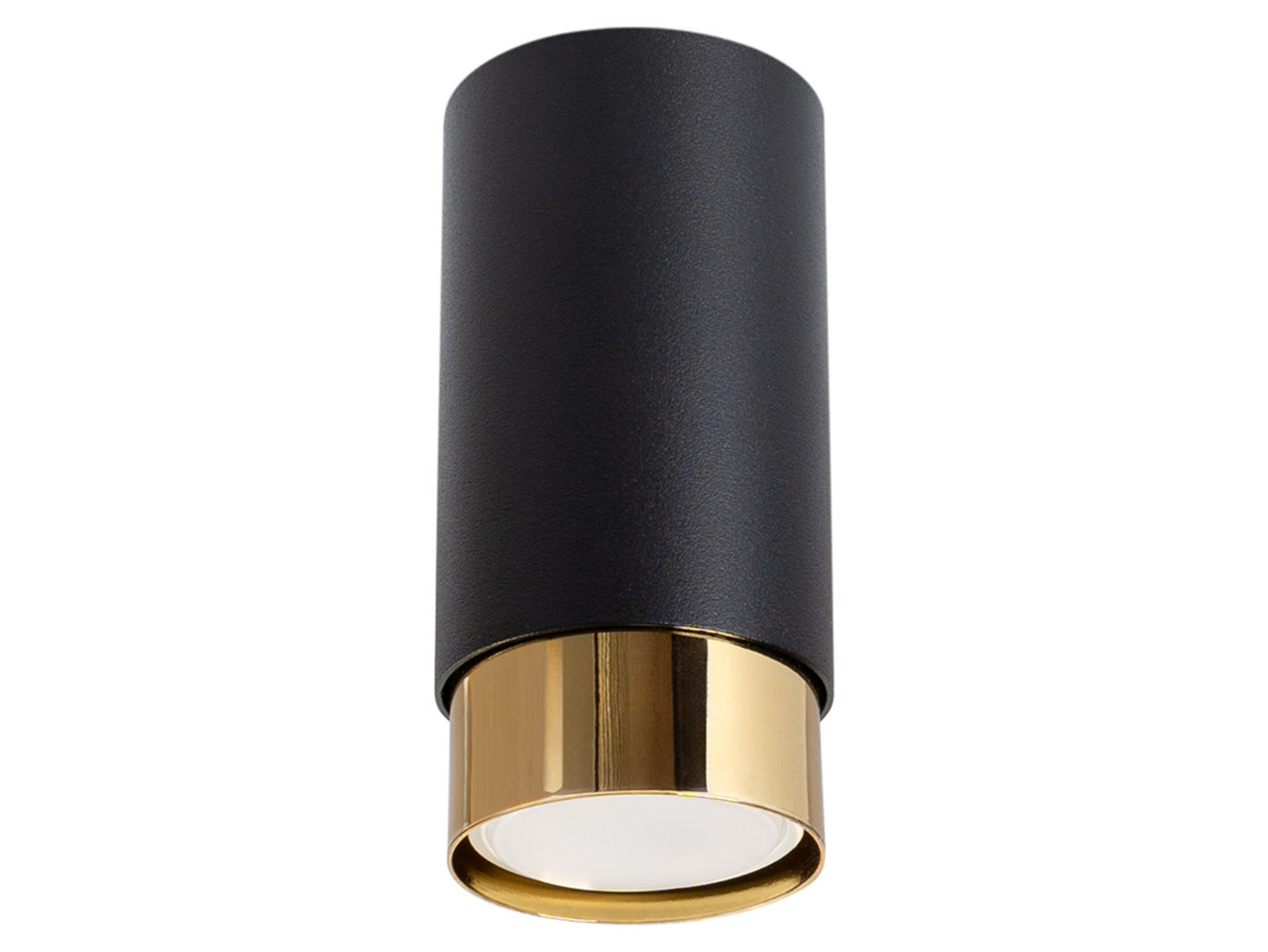 Lampa natynkowa Nero stalowa 12,5 cm czarno-złota
