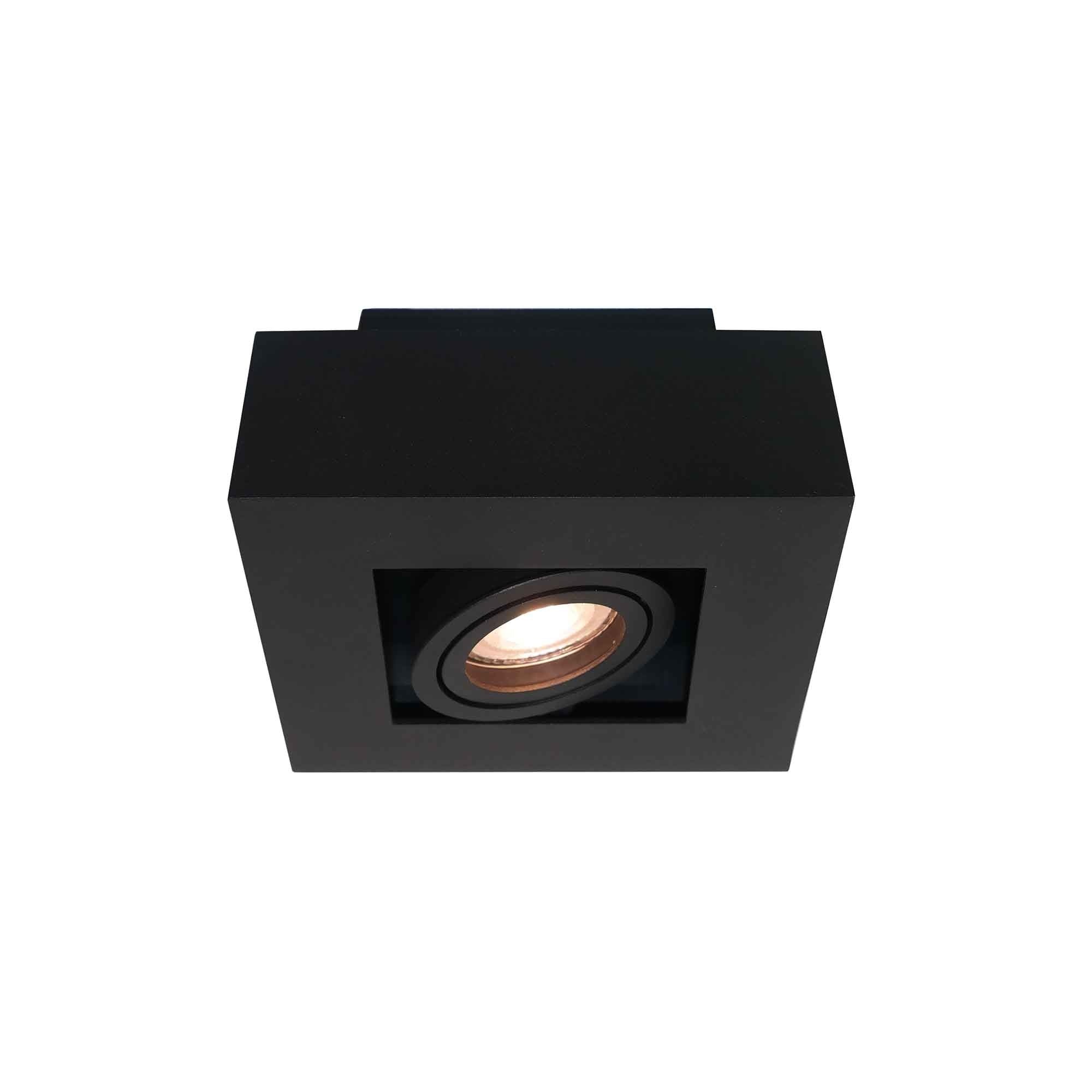 Artdelight spot Bosco - 1 lichts - 14 x 8.6  cm - zwart