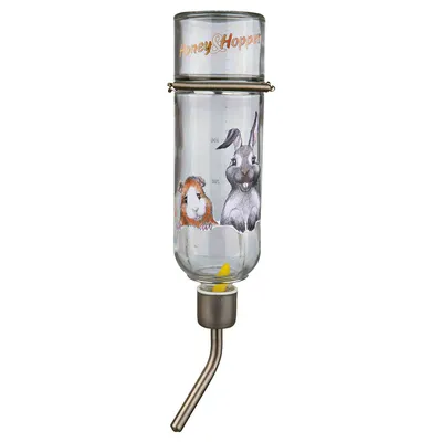 Trixie Honey & Hopper Glass Drinker