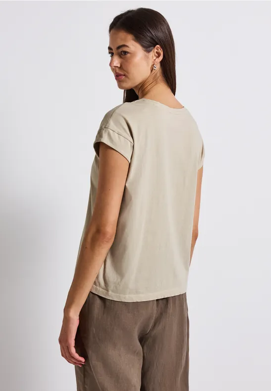 Washed-Look Artwork Shirt