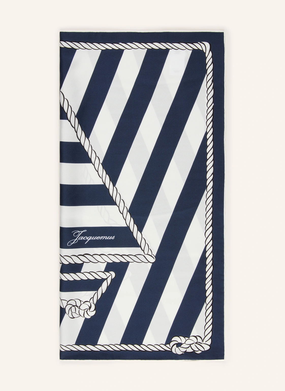 JACQUEMUS Seidentuch LE FOULARD BATEAU CORDE