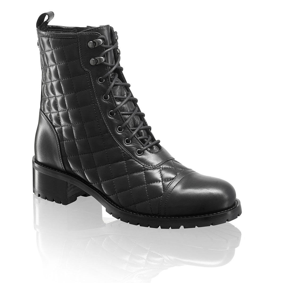 Russell & Bromley TOUGHSTUFF Quilt Biker Boot