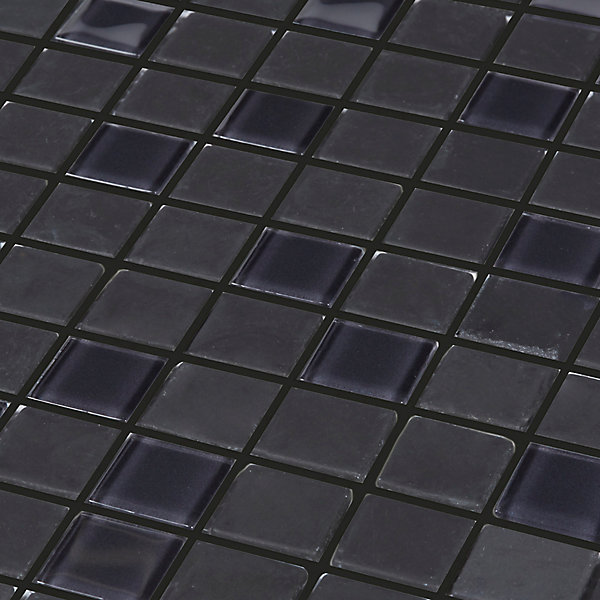 Mosaïque noir et gris 30 x 30 cm Genovia