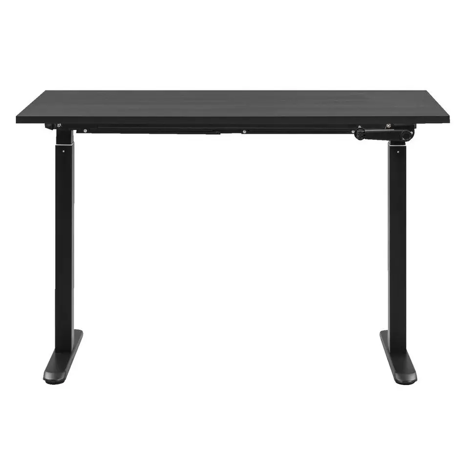 Bureau Homeworx zit/sta handmatig verstelbaar - zwart/zwart - 75/118x120x70 cm