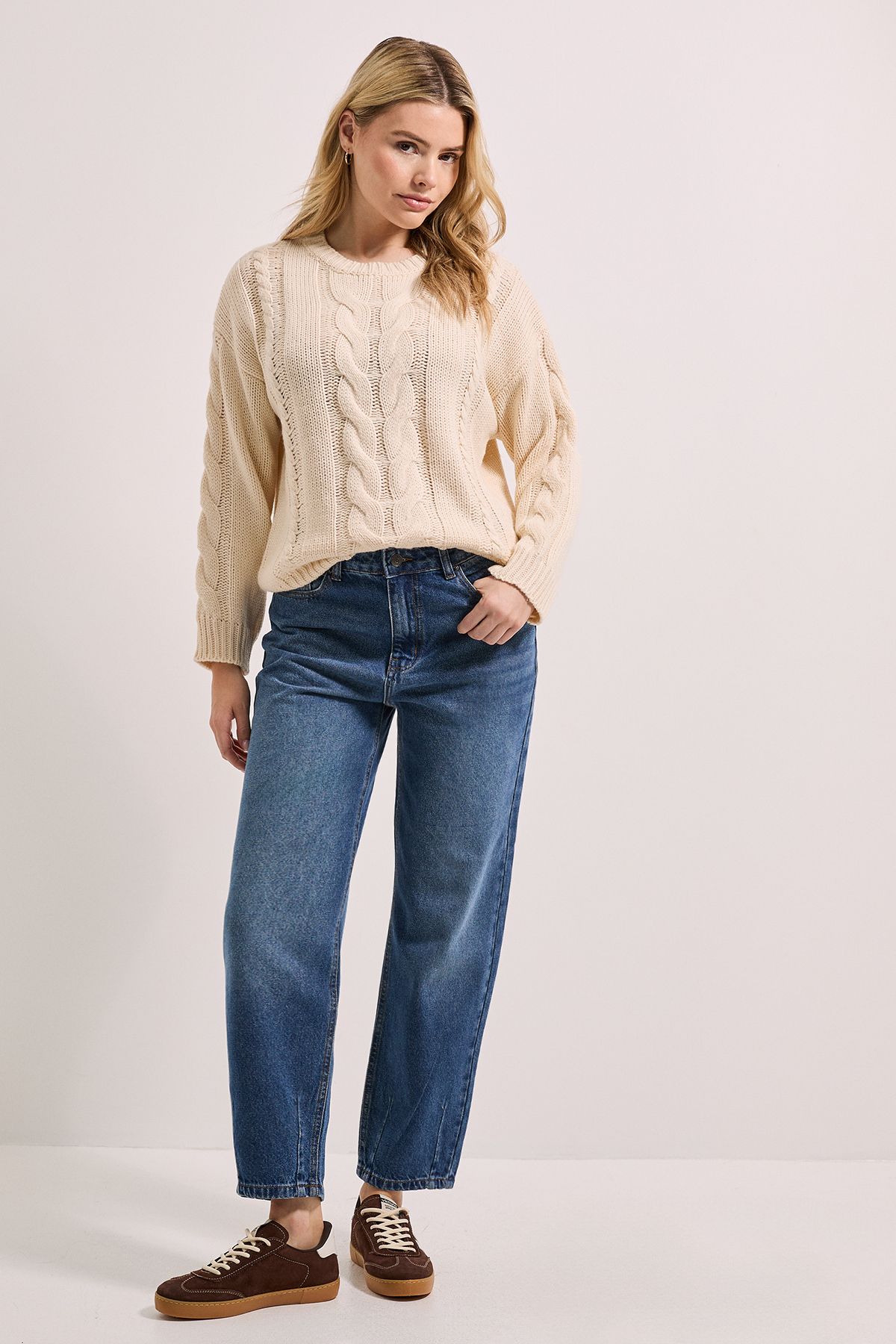 Dorothy Perkins Cable Knitted Crew Neck Jumper