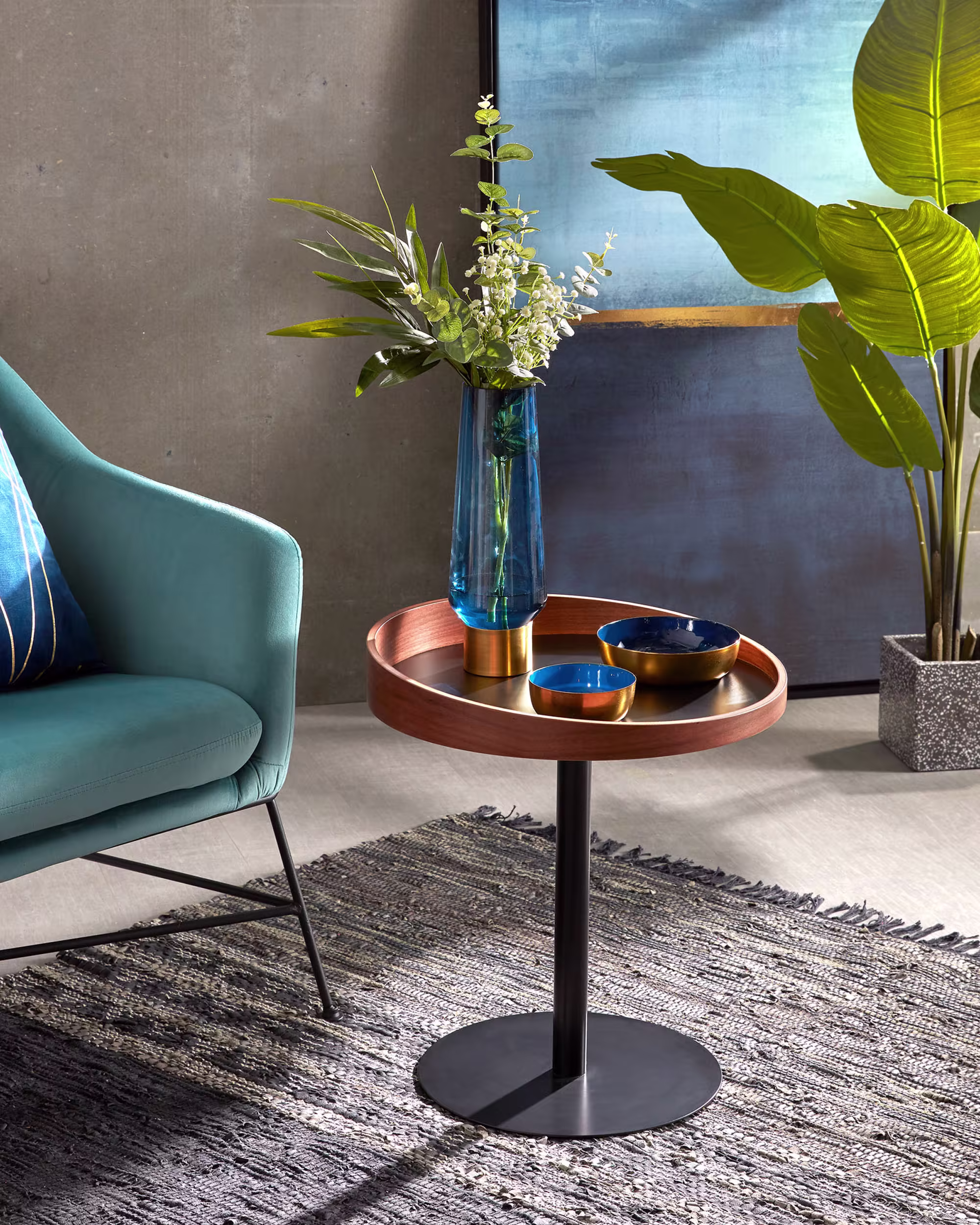 Mesa auxiliar Kaori Ø 46 cm FSC MIX Credit