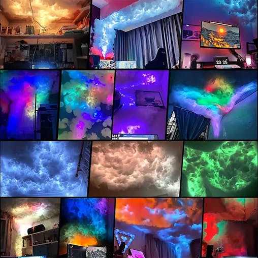 3D Thundercloud LED Light