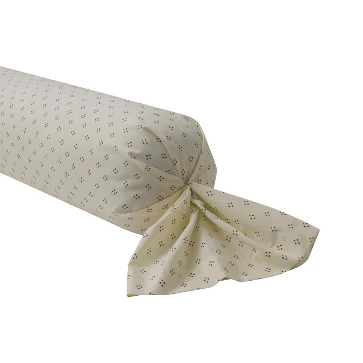 EMIKO - Taie de traversin imprimée en bambou rose 85x185