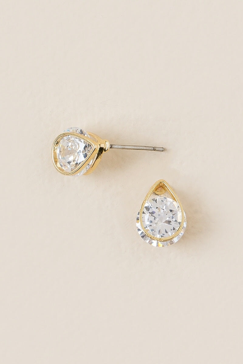 Maci Crystal Teardrop Studs