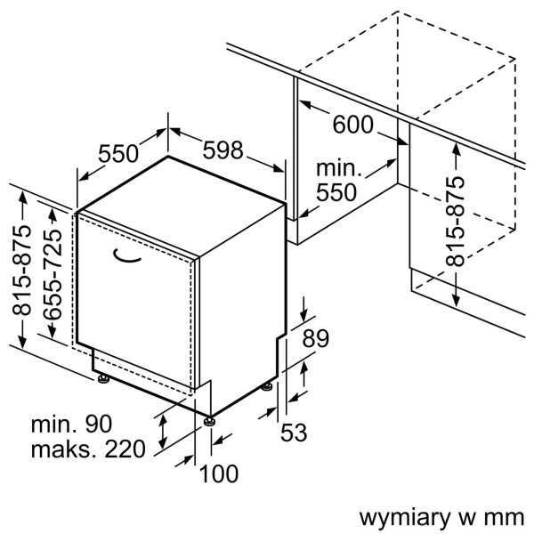 Zmywarka do zabudowy BOSCH SMV4EVX11E