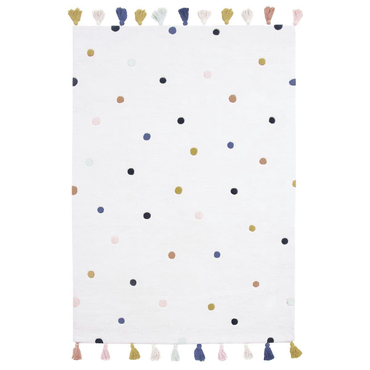 MINIMA - Tapis à pois en Coton Multicolore