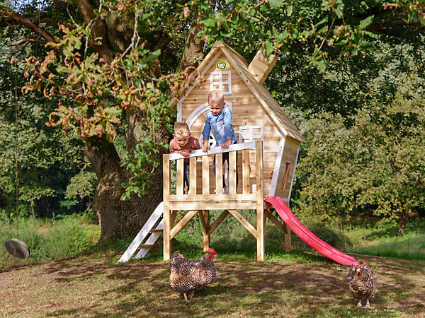 Maisonnette en bois pour enfants Fantasia 300 Naturel - Exit Toys