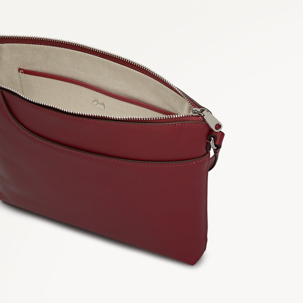 Pockets - Large Ziptop North-South Cross Body Bag