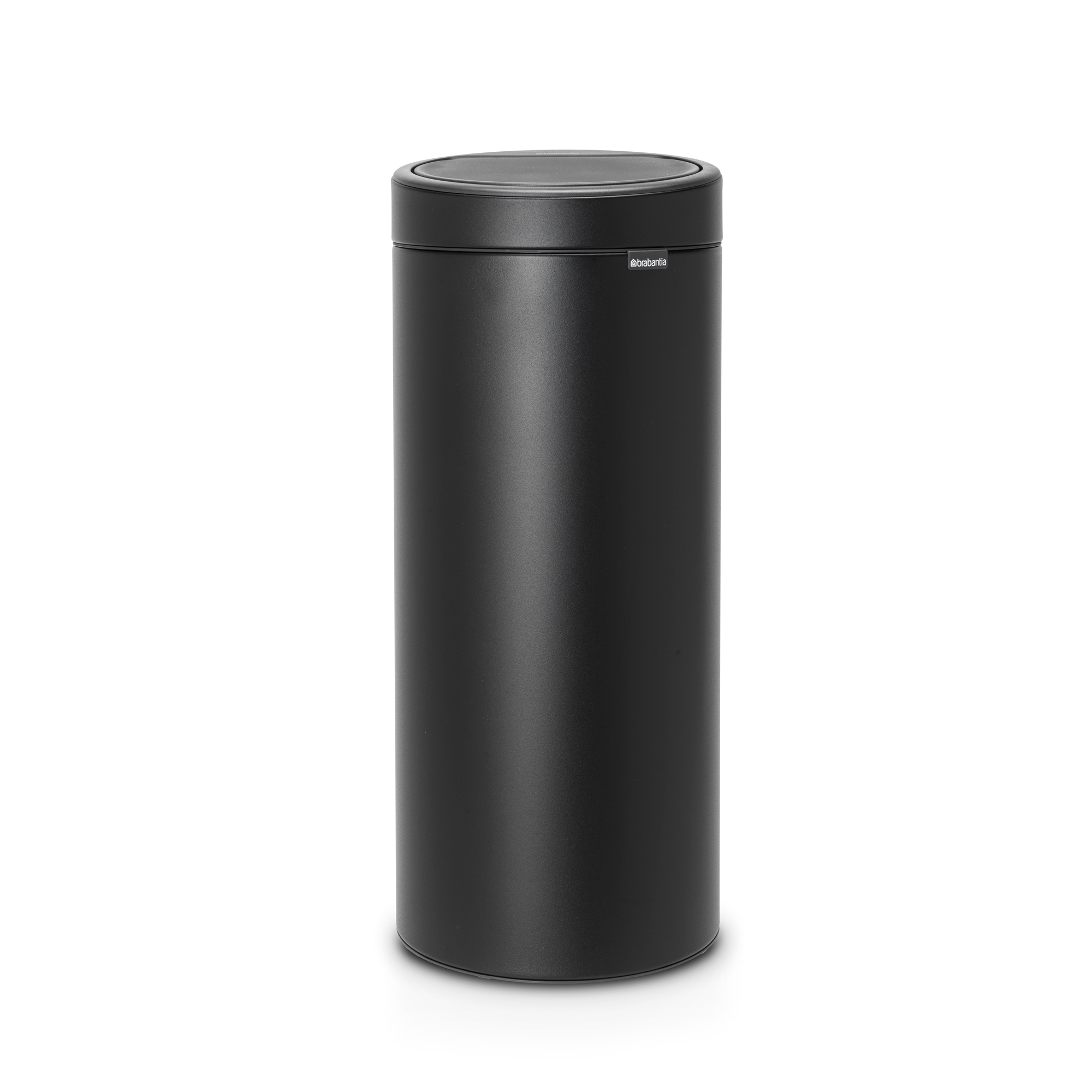 Brabantia Touch Bin New afvalemmer, 30 liter, kunststof binnenemmer - Mineral Moonlight Black