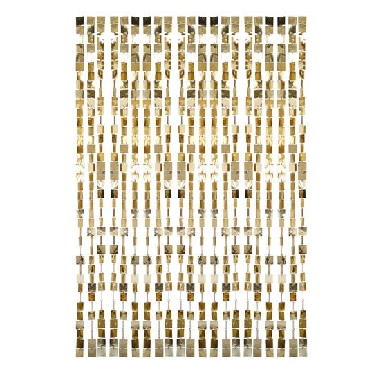 Ginger Ray Champagne Gold Sequin Hanging Backdrop 96cm x 2m